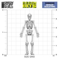 Green Stuff World - 3D printed set - Human Skeletons 1:48