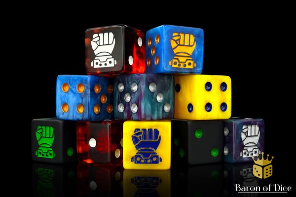 Baron of Dice - Battle Robots - Mailed Fist Mech Set - Variety 1 (10 Dice)