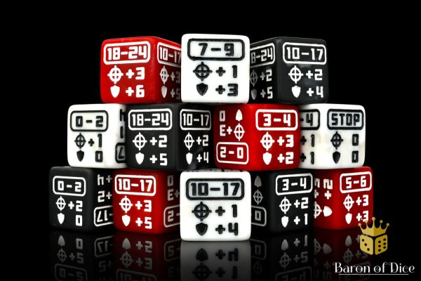 Baron of Dice - Battle Robots - Movement Dice Set (12 Dices)