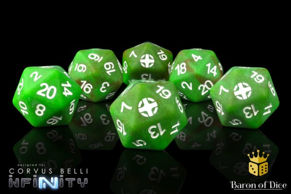 Baron of Dice - Infinity: Ariadna - Official Dice Set (6 Dices)