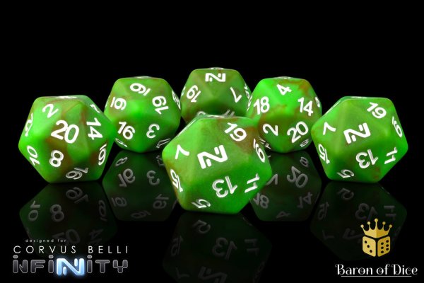 Baron of Dice - Infinity: N4 Lost Colony - Official Dice Set (6 Dices)