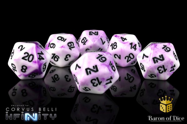 Baron of Dice - Infinity: N4 Artificial Intelligence - Official Dice Set (6 Dices)