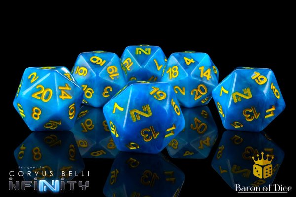 Baron of Dice - Infinity: N4 Judge & Jury - Official Dice Set (6 Dices)