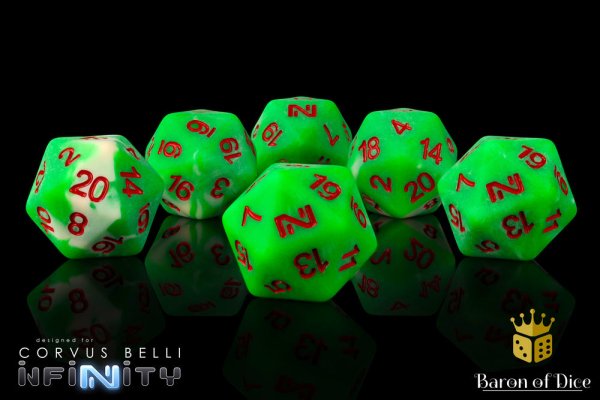 Baron of Dice - Infinity: N4 Union - Official Dice Set (6 Dices)