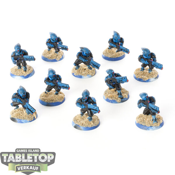 Tau Empire - 10 Pathfinder Team - bemalt