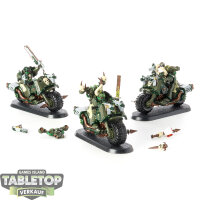 Chaos Space Marines - 3 Chaos Bikers - bemalt
