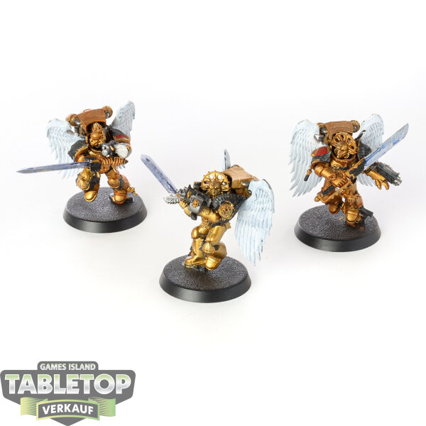 Blood Angels - 3 Sanguinary Guard - bemalt