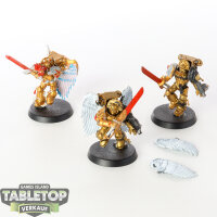 Blood Angels - 3 Sanguinary Guard - bemalt