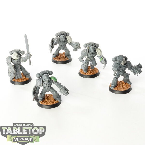 Space Marines - 5x Tactical Marines (Classic) - unbemalt