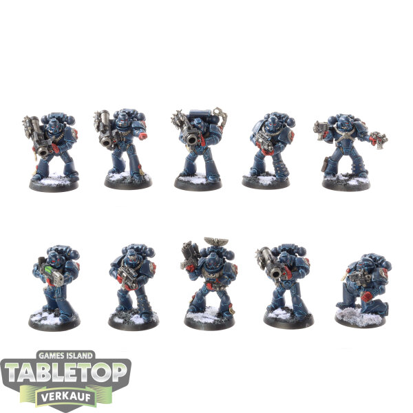 Space Marines - 10x Tactical Marines (Classic) - bemalt