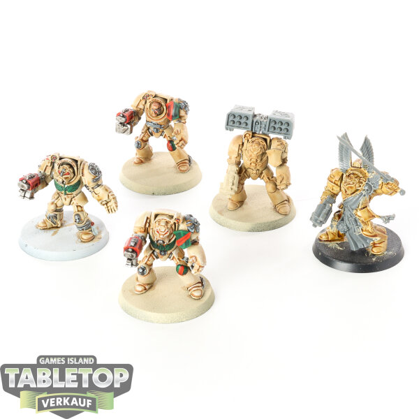 Dark Angels - 5x Terminators (Classic) - teilweise bemalt