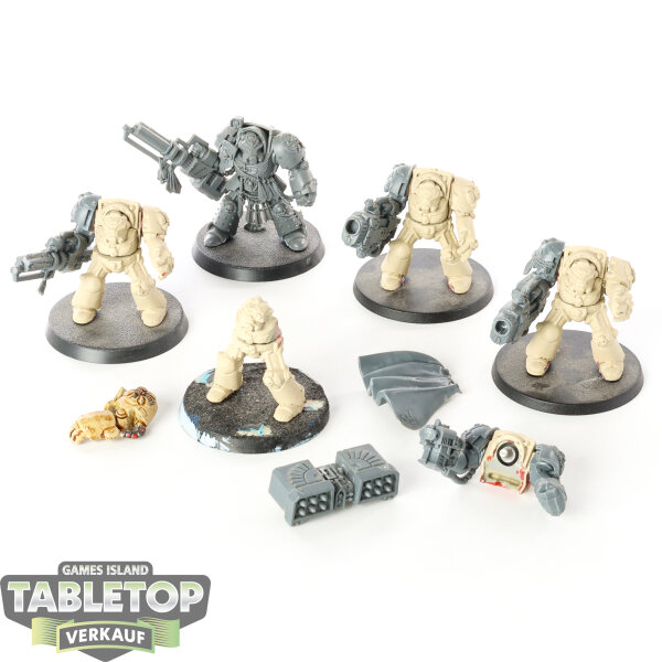 Dark Angels - 5x Terminators (Classic) - teilweise bemalt