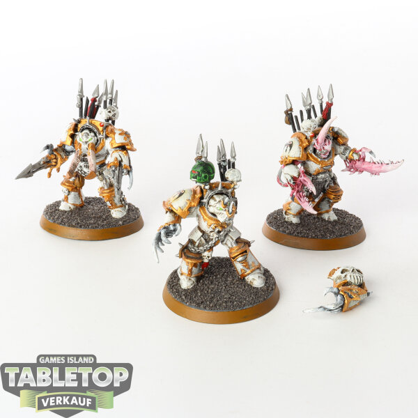 Chaos Space Marines - 3 Chaos Terminators klassisch - bemalt