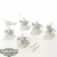 Soulblight Gravelords - 5 Blood Knights - grundiert