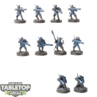 Tau Empire - 10 Fire Warriors - teilweise bemalt