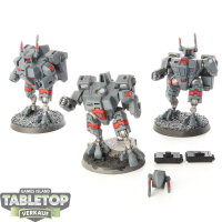 Tau Empire - 3 XV8 Crisis Battlesuits klassisch -...