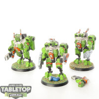 Tau Empire - 3 XV8 Crisis Battlesuits klassisch -...