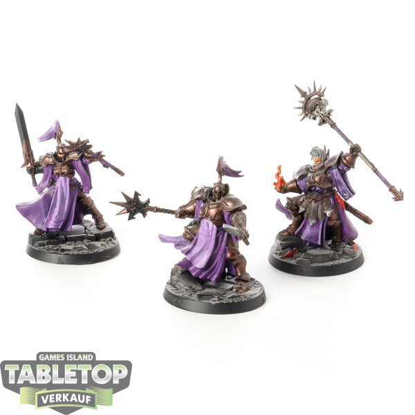 Warhammer Underworlds - 3x Stormsire’s Cursebreakers - Stormcast Eternals - teilweise bemalt
