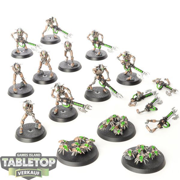 Necrons - 10x Necron Warriors - bemalt