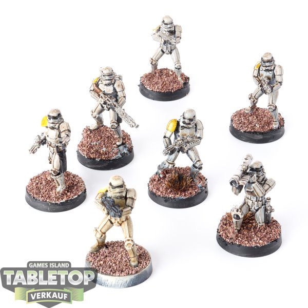 Galaktisches Imperium - 7 x Stormtroopers  - bemalt