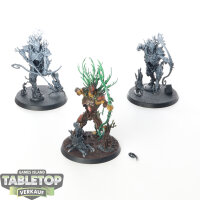 Sylvaneth - 3 Kurnoth Hunters - teilweise bemalt