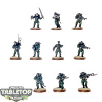 Astra Militarum - 10 Cadian Shock Troops klassisch - bemalt