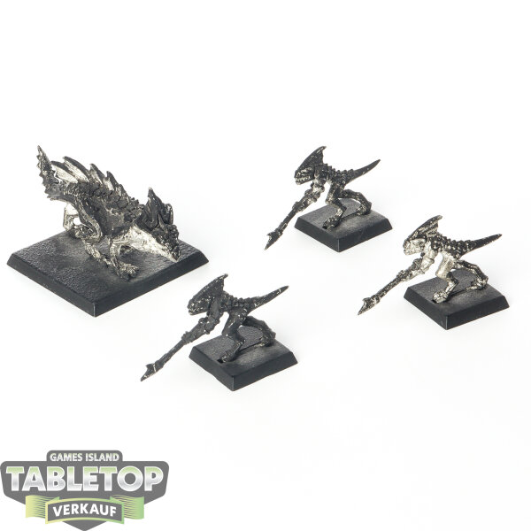 Lizardmen - Salamander Hunting Pack - teilweise bemalt