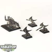 Lizardmen - Salamander Hunting Pack - teilweise bemalt