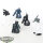 Tau Empire - 3 x Stealth Battlesuits - teilweise bemalt