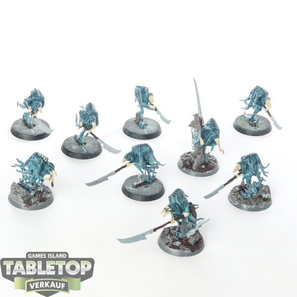 Nighthaunt - 9 x Glaivewraith Stalkers - teilweise bemalt