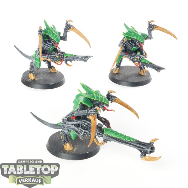 Tyraniden - 3 x Tyranid Warriors - bemalt