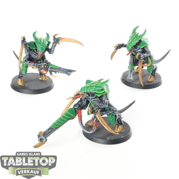 Tyraniden - 3 x Tyranid Warriors - bemalt