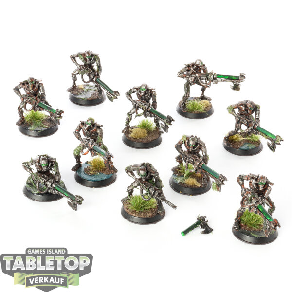 Necrons - 10 Warriors - bemalt