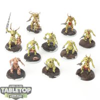 Maggotkin of Nurgle - 10x Plaguebearers of Nurgle - bemalt