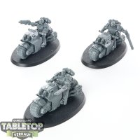 Space Marines - 3x Outriders - unbemalt