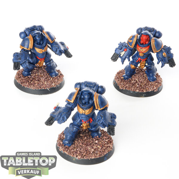 Space Marines - 3x Primaris Aggressors - bemalt