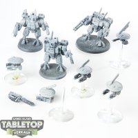 Tau Empire - 3x XV8 Crisis Battlesuit Team klassisch -...