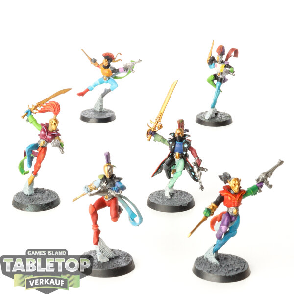 Harlequins - 6x Harlequin Troupe - bemalt