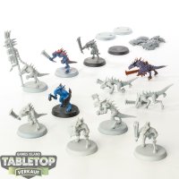 Seraphon - 11x Saurus Warriors klassisch - teilweise bemalt