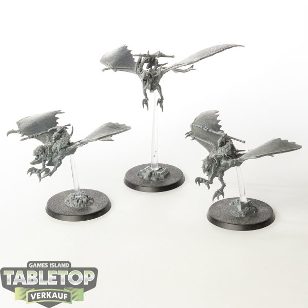 Seraphon - 3x Ripperdactyl Riders - unbemalt