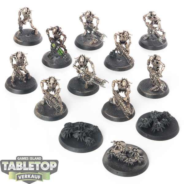 Necrons - 10x Necron Warriors - teilweise bemalt