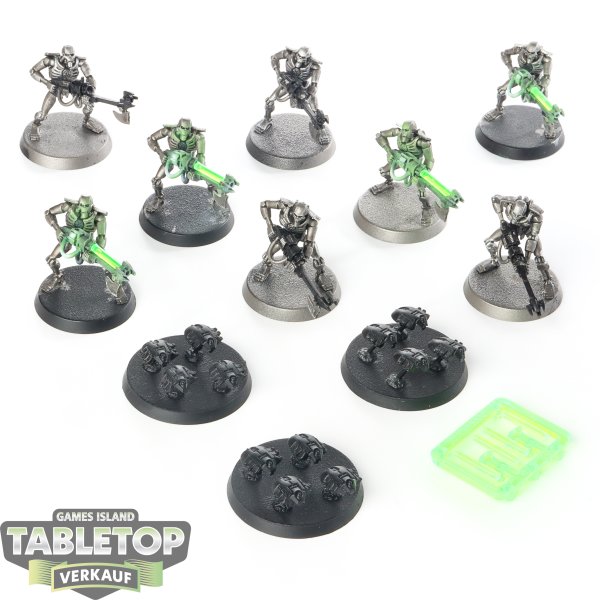 Necrons - 8x Necron Warriors klassisch - teilweise bemalt