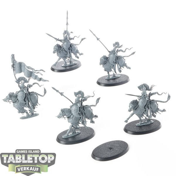 Lumineth Realm Lords - 5x Vanari Dawnriders - unbemalt