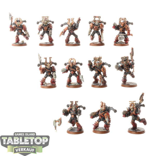 World Eaters - 12x Khorne Berzerkers klassisch - bemalt