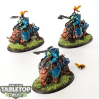 Orruk Warclans - 3x Gore-gruntas - bemalt