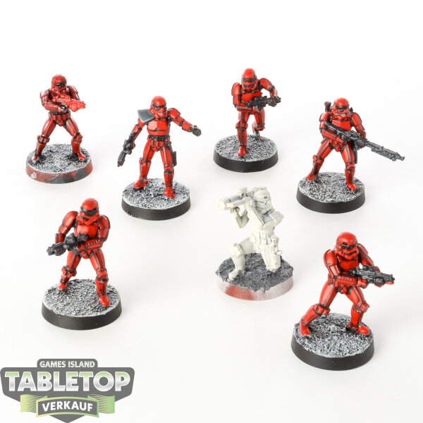 Galaktisches Imperium - 7x Stormtroopers  - teilweise bemalt