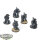 Deathwatch - 5x Veterans - teilweise bemalt