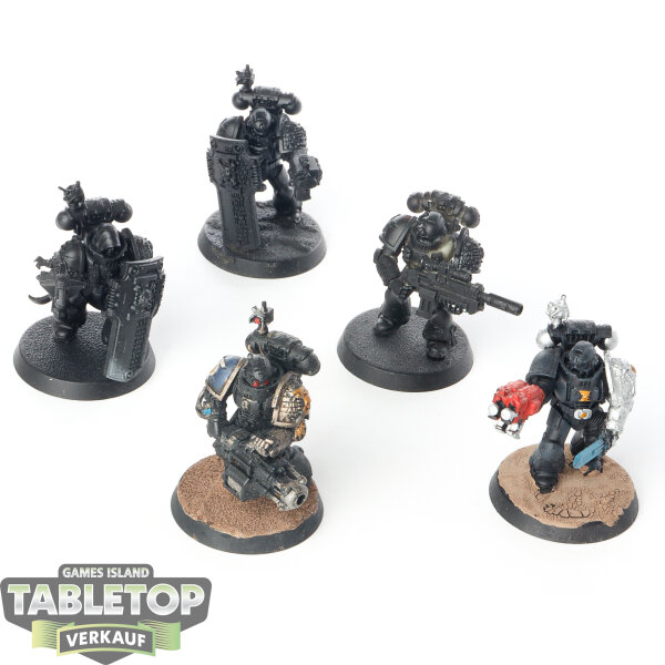 Deathwatch - 5x Veterans - teilweise bemalt