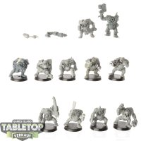 Orks - 11 x Ork Boyz - teilweise bemalt