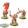 Beastmen Brayherds - 3 x Minotaurs - bemalt